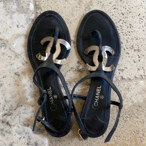 Chanel Sandal 37.5 Authentic